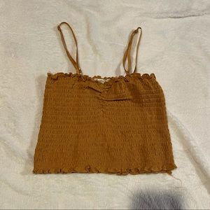 mustard yellow tube top